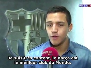 Alexis Sanchez : "Le Barça est le meilleur club du monde"