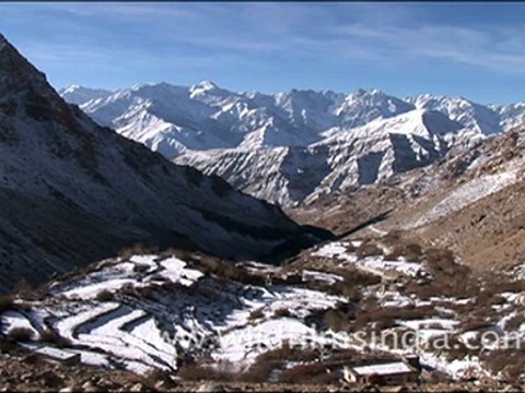 Snow covered mountains in Ladakh