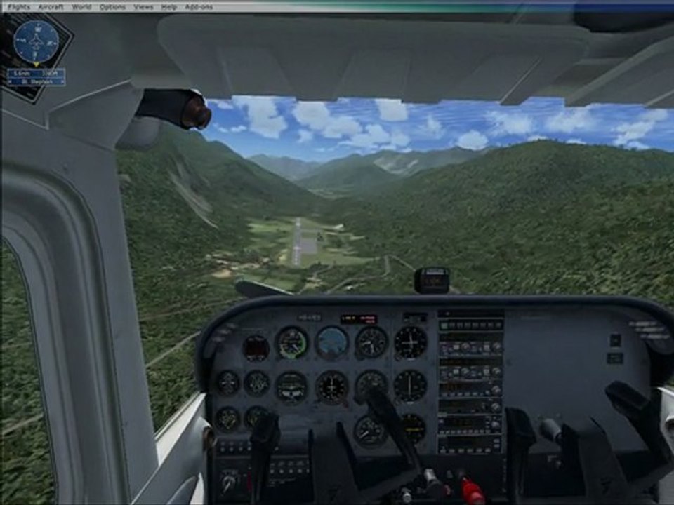 Emergence landing in Saanen Airport, Saanen - LSGK - Cessna 172