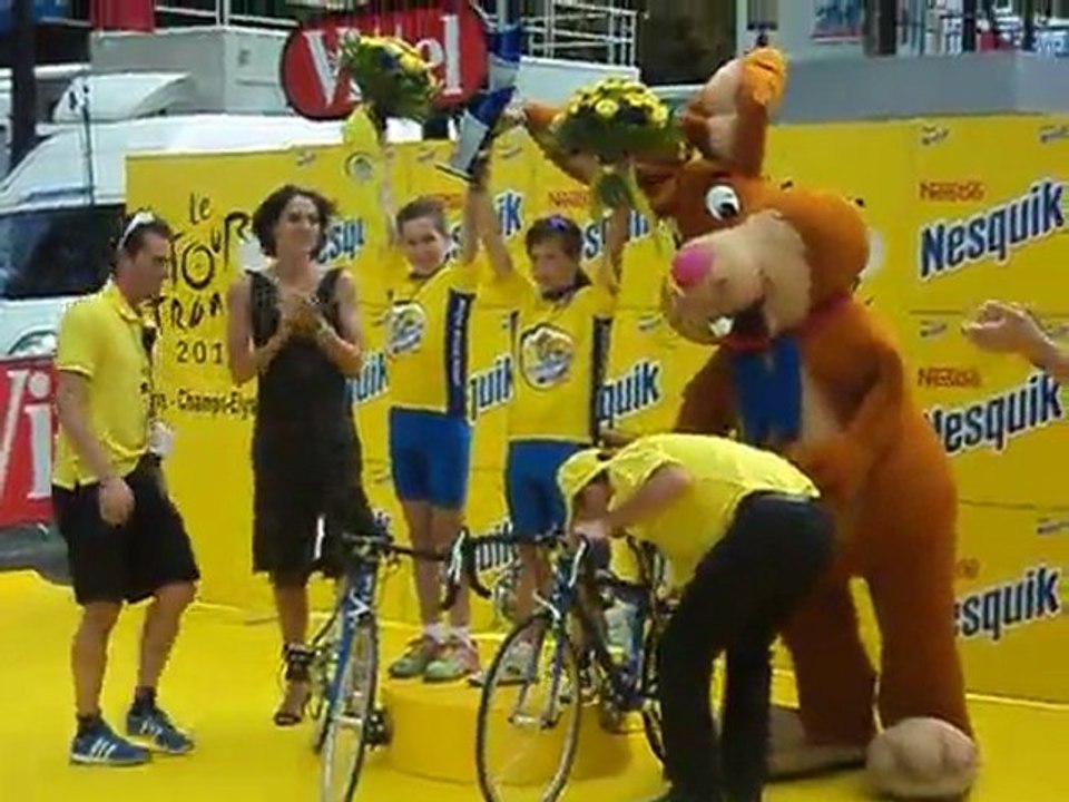 Podium de la Finale de la P'tite Boucle NESQUIK 2011