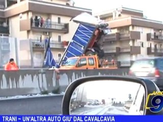Trani | Un'altra auto giù dal cavalcavia
