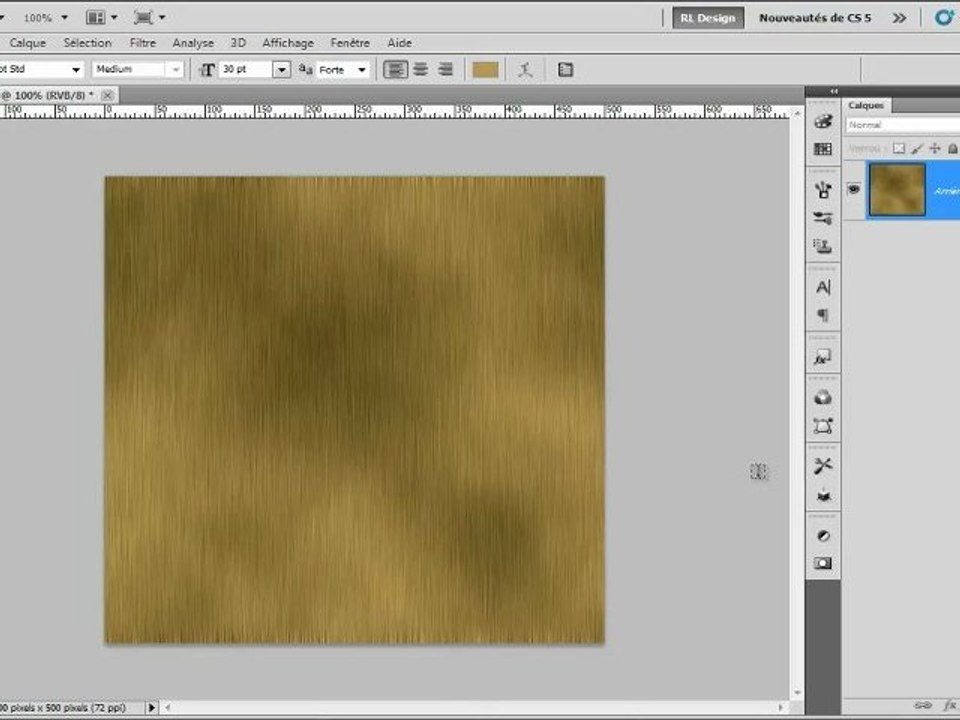 Tuto 0- réalisation d'une texture de bois v1 ( photoshop )