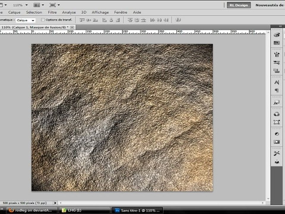 Tuto 7- réalisation d'une texture de roche ( photoshop )