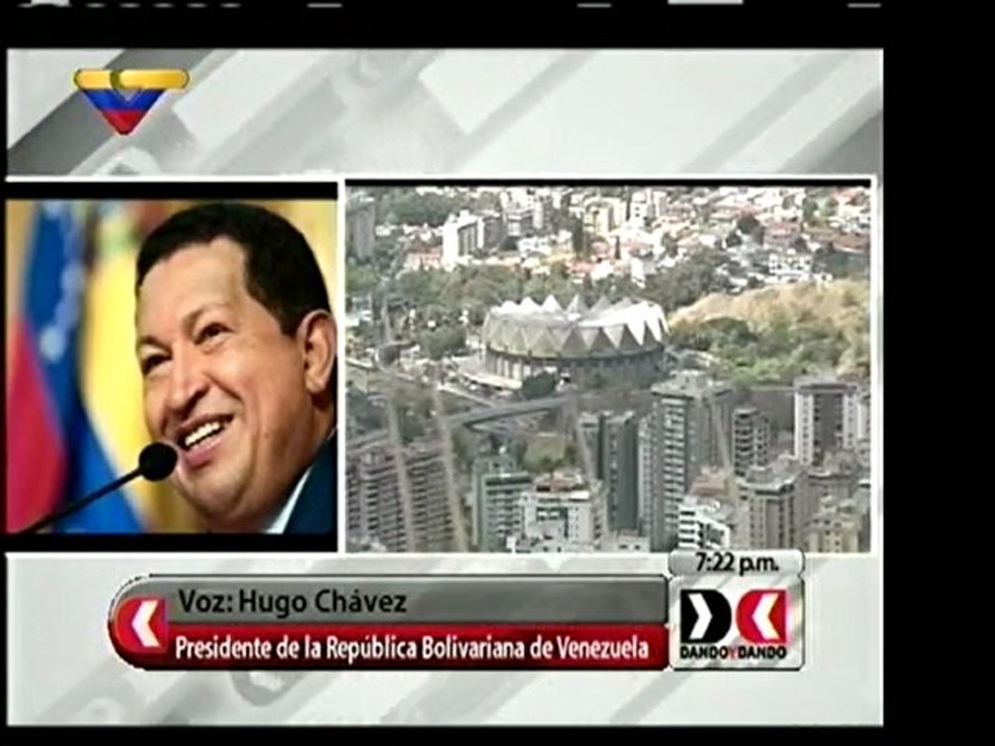 Chávez felicita a Caracas