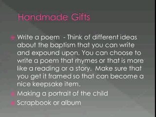 Baptism Gifts for Baby Girl