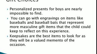 Christening Presents for Boys