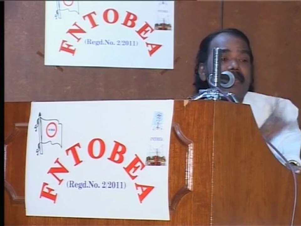 FN TOBEA GS P Andiappans speaks in the seminar at F NTOBEA seminar at Bangalore 18 06 11