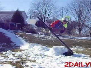 Snowboard-Rail Grind FAIL