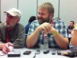 Comic Con 2011 - Robert Kirkman, Steven Yeun, Jeffrey DeMunn in The Walking Dead Press Room