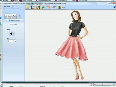 Cutting out elements with Studio-Scrap 4 - Scrapbooking Software