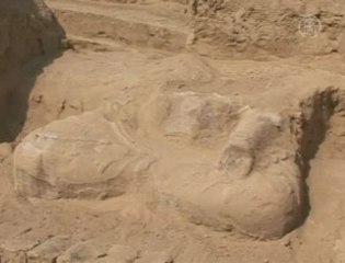 Découverte d'une statue de Bouddha au Kirghizstan