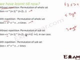 CBSE permutation maths Class X1 Part 3 ( Smaller Set from bigger set) Mathematics