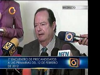 Primera reunión de precandidatos