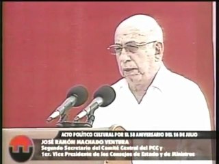 26 de Julio: Discurso de Machado Ventura en Ciego de Ávila (Parte 1)