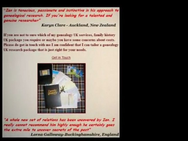 Genealogy Services website - UK Genealogy Research