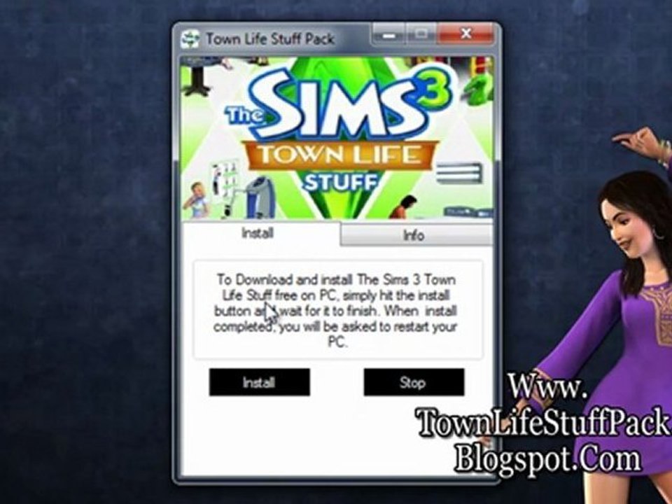 How to Install The Sims 3 Town Life Stuff Pack on PC