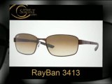 Paires de lunettes de soleil RayBAn RB3413 - Montures solaires RayBan RB3413