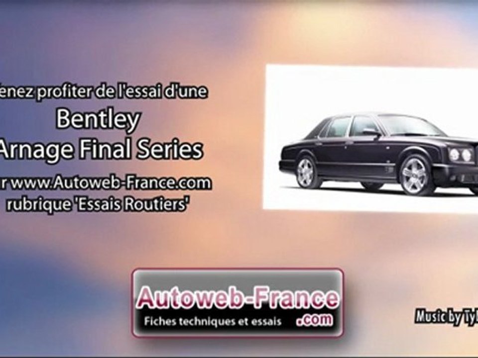 Essai Bentley Arnage Final Series - Autoweb-France