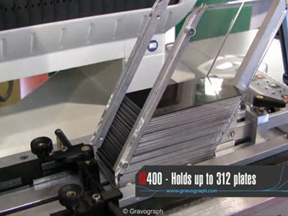 Gravograph IS400 & APF, Automatischer Platten Vorschub