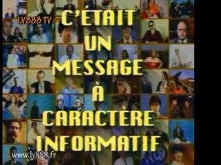 Message à caractère informatif - Compilation - Lv888 tv