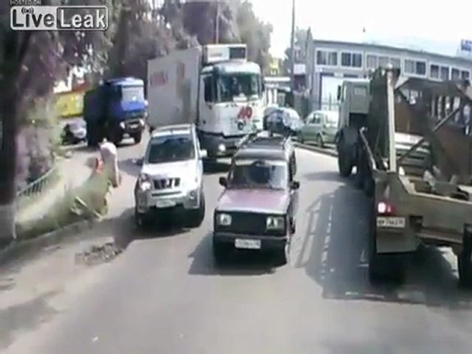 Russischen Straßen sind gefährlich