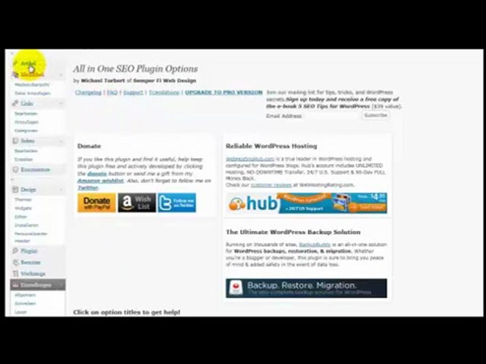 All in One SEO -Wordpress Plugin