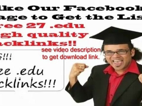 free 27 edu backlinks