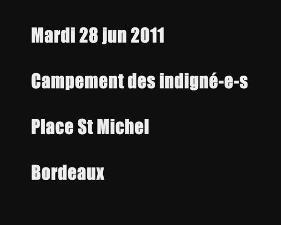 Violences policières au campement des indigné-e-s de Bordeaux