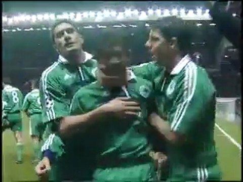 Panathinaikos - Manchester United karagounis kick