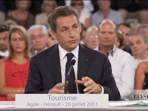 Table ronde sur le thème du tourisme : N. Sarkozy