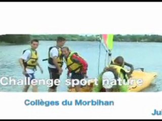 Challenge sports nature des collèges du Morbihan