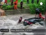 Flash floods hit South Korea - no comment