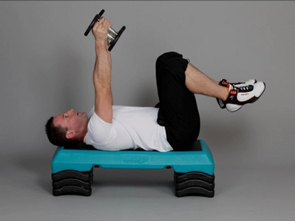 triceps couché avec haltère