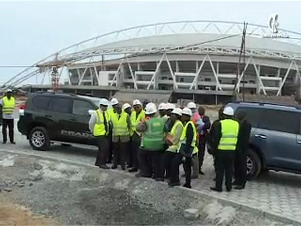 visite du ministre / TP. chantiers CAN 2012