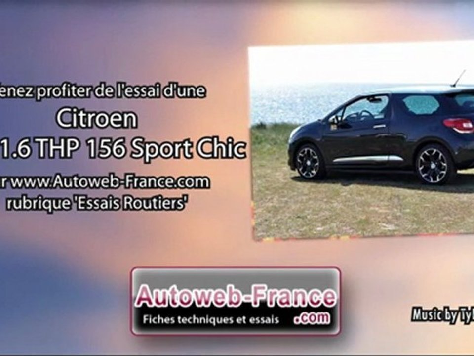 Essai Citroen DS3 1.6 THP 156 Sport Chic - Autoweb-France