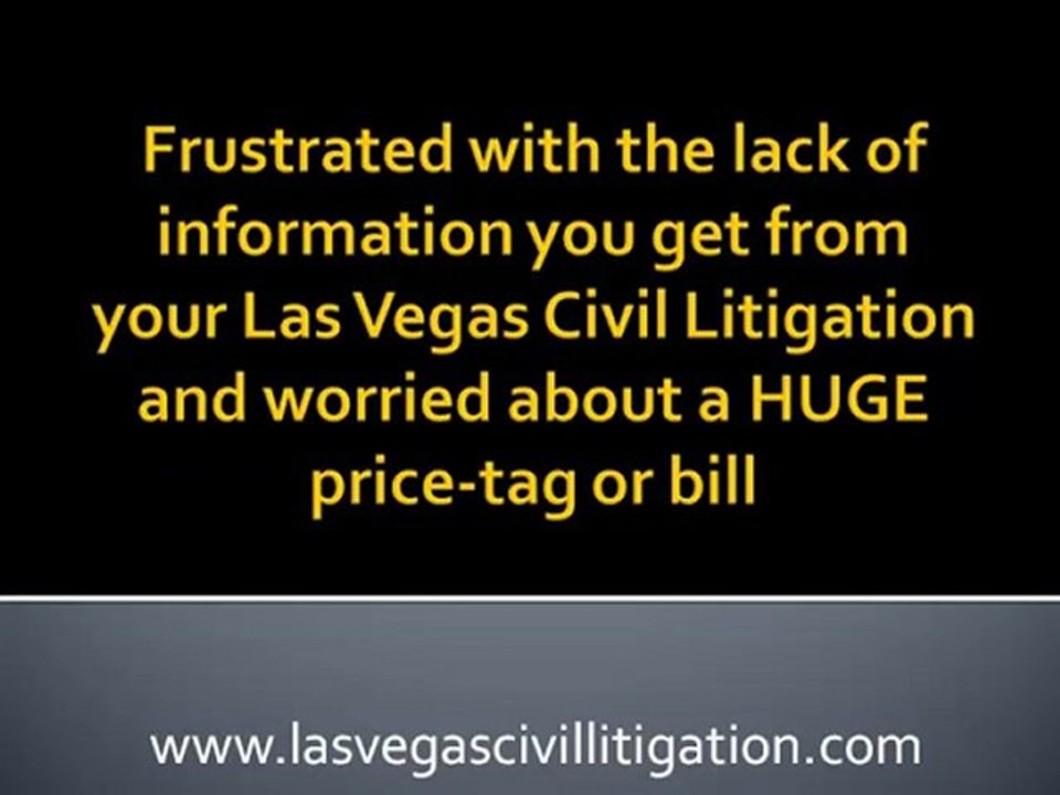 Las Vegas Civil Litigation