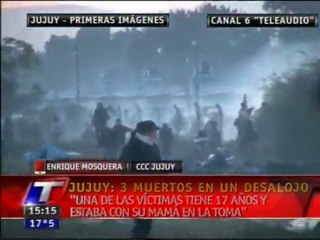 Represión y asesinatos en Jujuy.  500 familias de la Corriente Clasista y Combativa desalojadas de un predio del Ingenio Ledesma