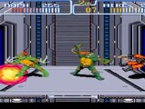 TMNT 4 Turtles in Time SNES - 2 players Playthrough 2-6
