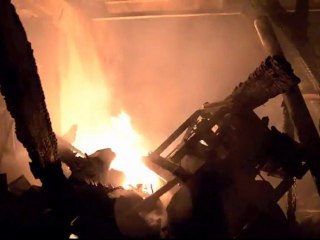 29 juillet 2011, l'ancienne minoterie de Pierre de Bresse détruite dans un incendie