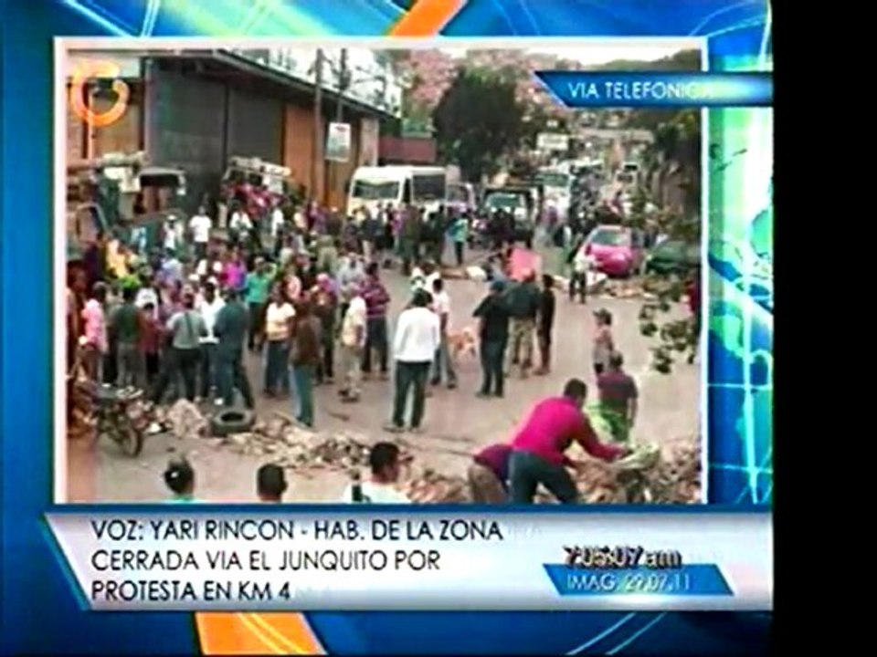 Totalmente trancado El Junquito