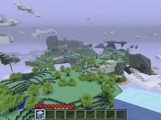 Test de Fraps sur le mod Aether de Minecraft