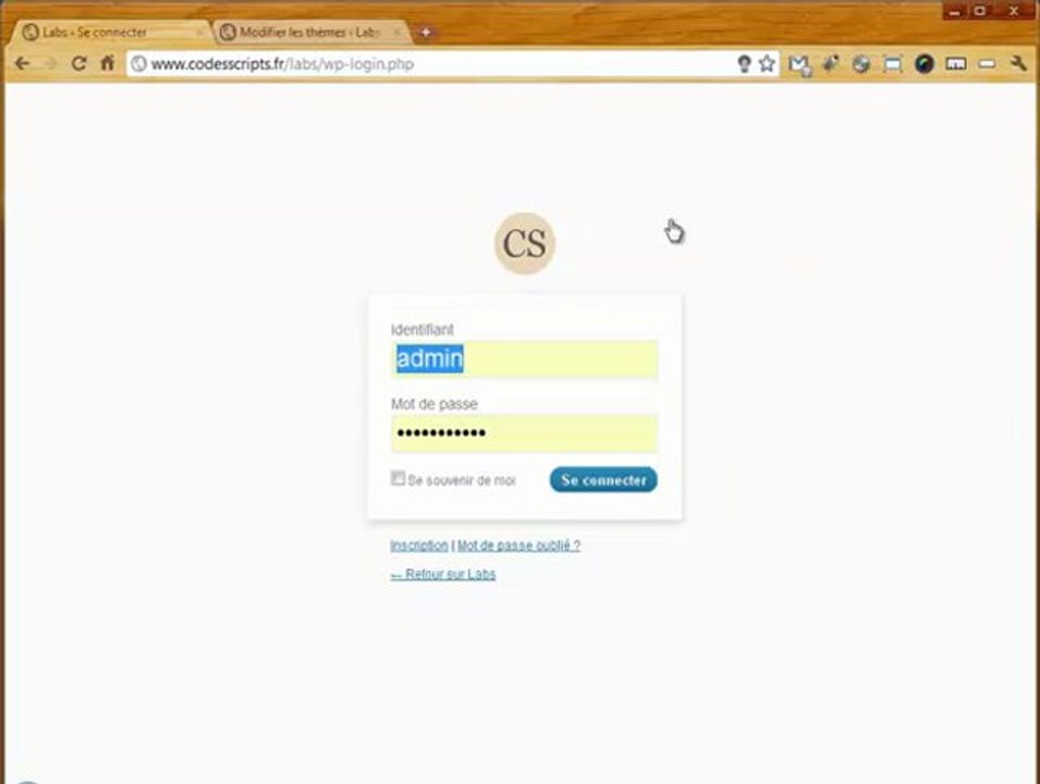 Personnaliser le logo de connexion et inscription WordPress