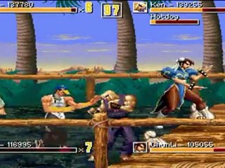 Rhythm Of Destruction Street Fighter Edition - 4 player Playthrough Stage 6 1-2