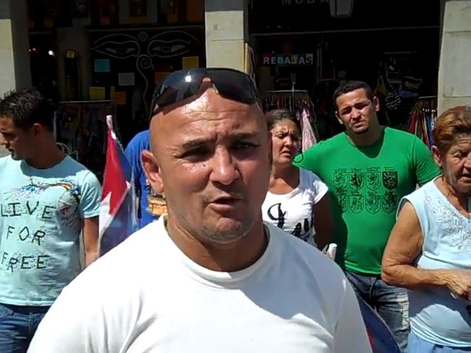 Protesta cubana en Madrid