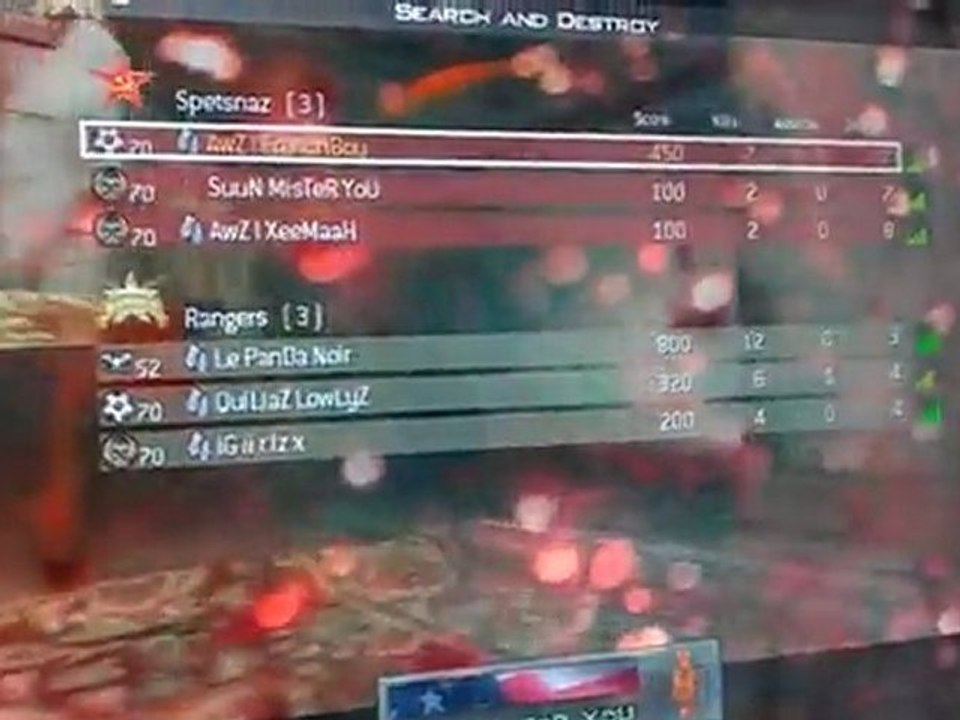 CODMW2 R D-H VIII : Match n°1453229 CF vs AwZ Preuve 1