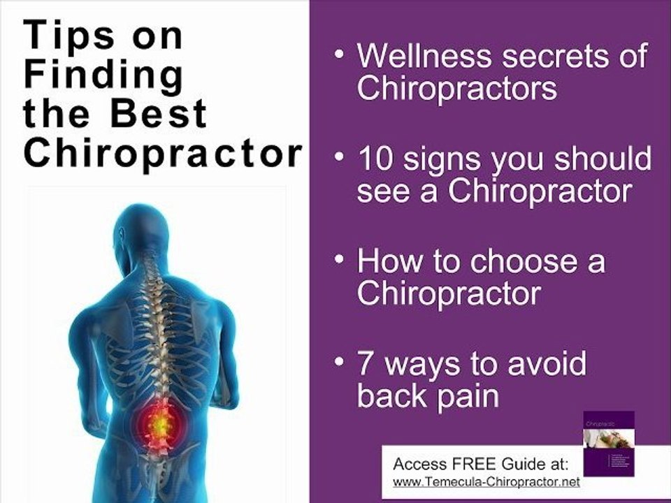 Temecula Chiropractor - Find the best chiropractor Temecula