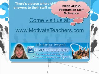 Staff Motivation in Child Care | Motivate Teachers