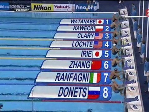 29/07/2011 : finale du 200m dos (H)