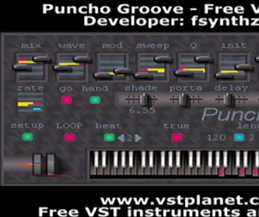 Puncho Groove (converts anything you play into a groove) - Free VST synth
