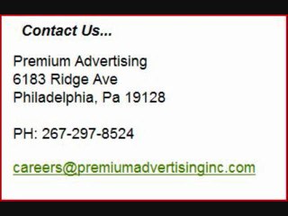 Premium Advertising Inc in Philadelphia Is Hiring